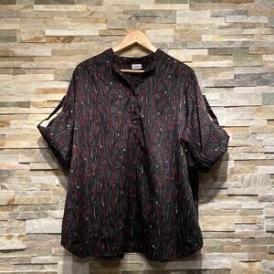 Rare Vintage Bold 90s Levi Strauss Shirt XL | Abstract Popover, Roll-Sleeve